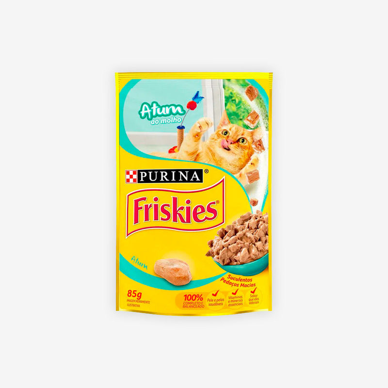 Ração Úmida Friskies para Gatos Adultos sabor Atum ao Molho 85g