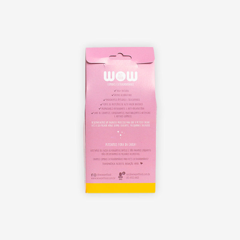 Petisco Natural WOW sabor Lombinho com Cúrcuma para Gatos 50g