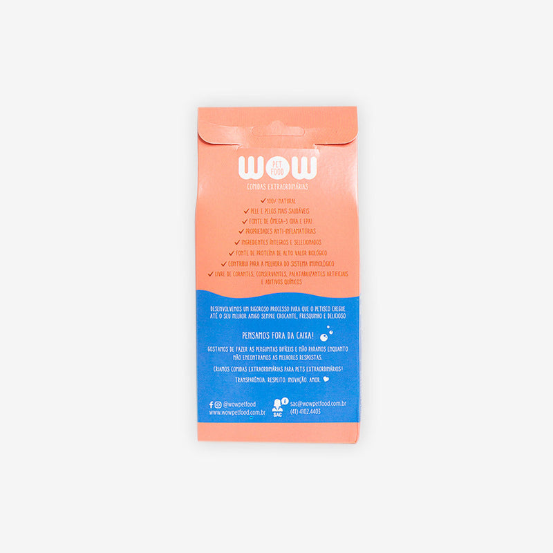 Petisco Natural WOW sabor Peixe Crocante para Gatos 30g