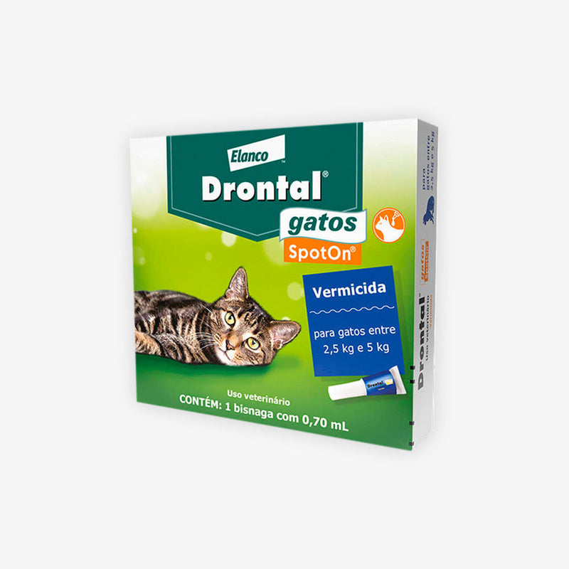 Vermífugo Drontal SpotOn para Gatos de 2.5 a 5.0kg