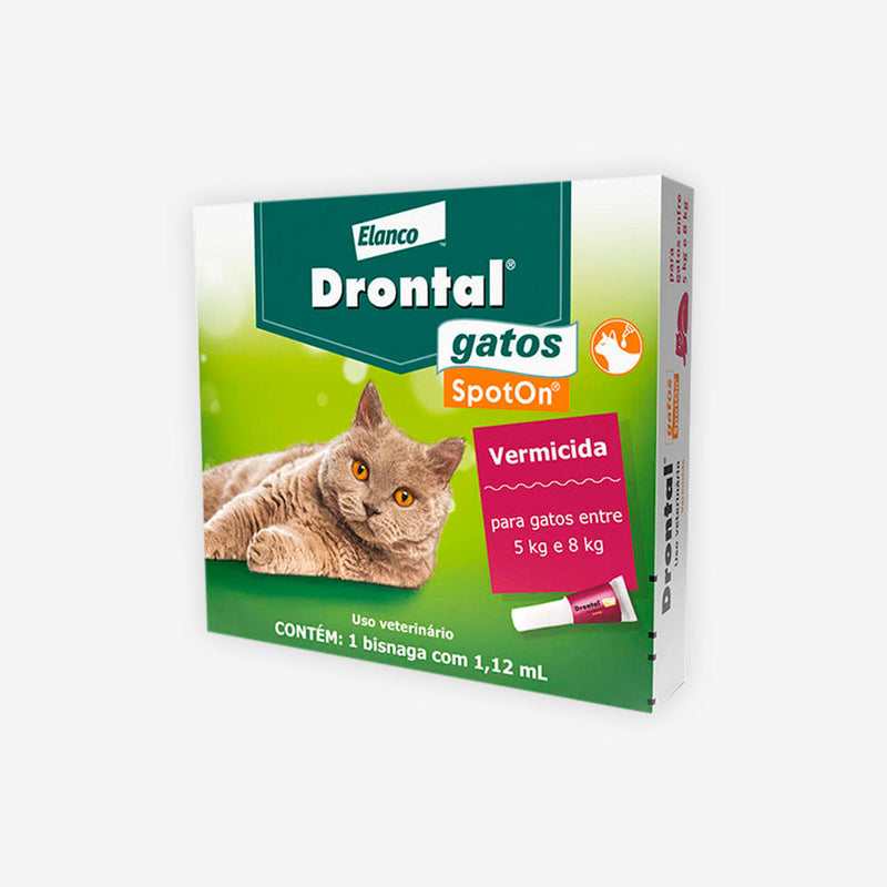 Vermífugo Drontal SpotOn para Gatos de 5.0 a 8.0kg