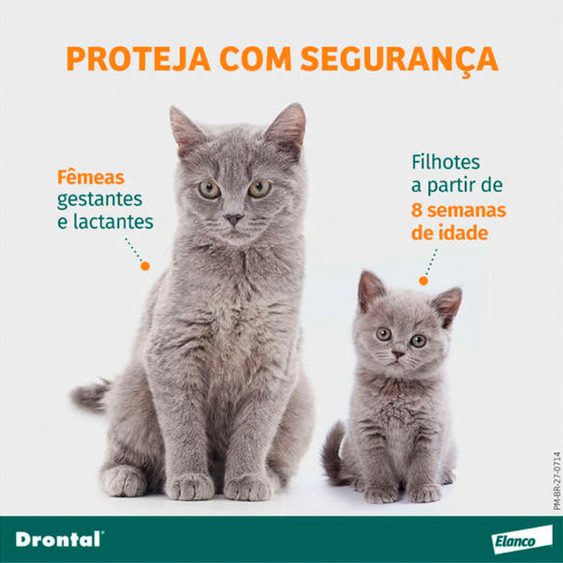 Vermífugo Drontal SpotOn para Gatos de 5.0 a 8.0kg